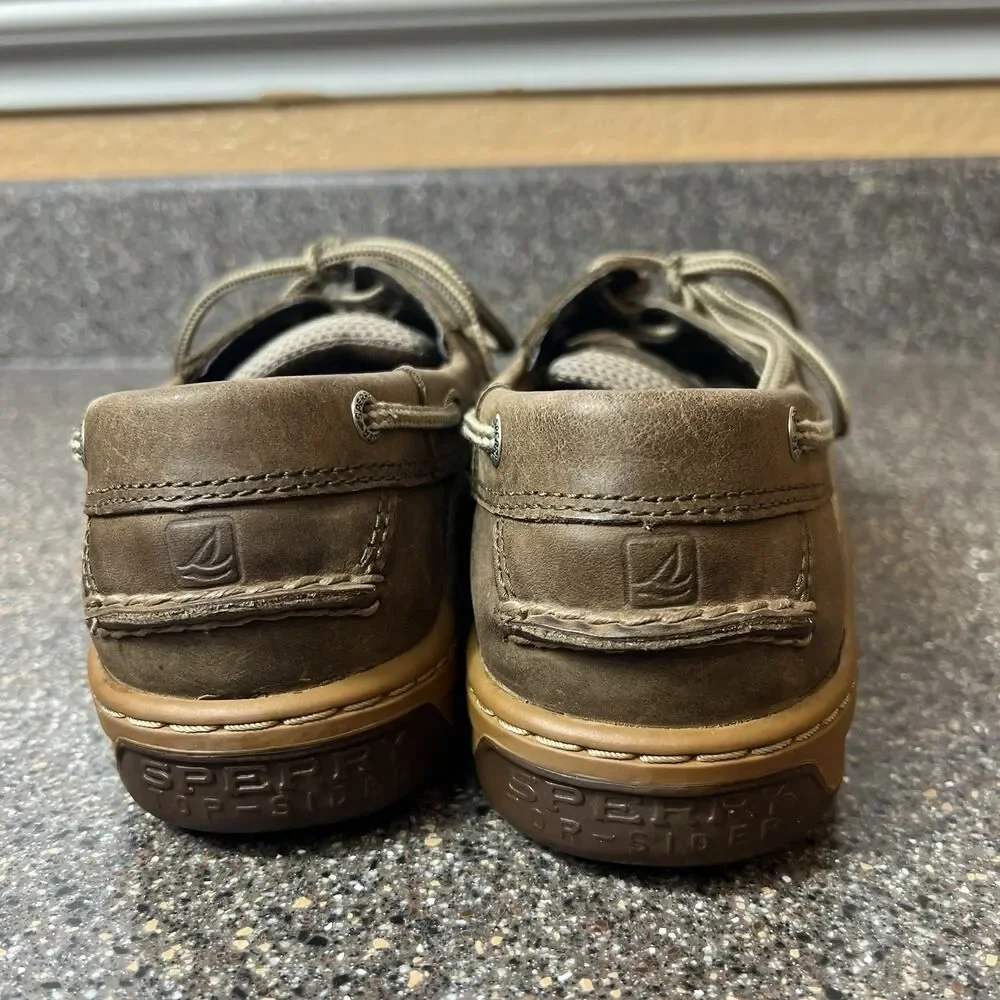 Sperry Top-Sider Mens Size 8 M Brown Leather Loafer Comfort Casual Slip On Shoes